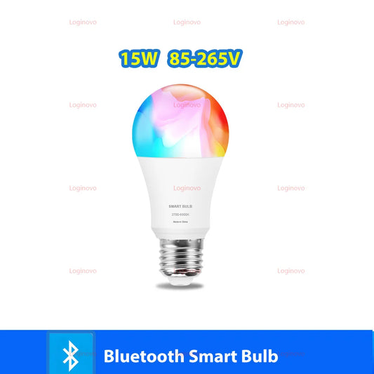 Tuya LED Bulb Lamp Bluetooth/WiFi E27 RGBCW Light Bulbs Smart Lamp 110V 220V Decor Lighting For Alexa Google Home Smart Life App